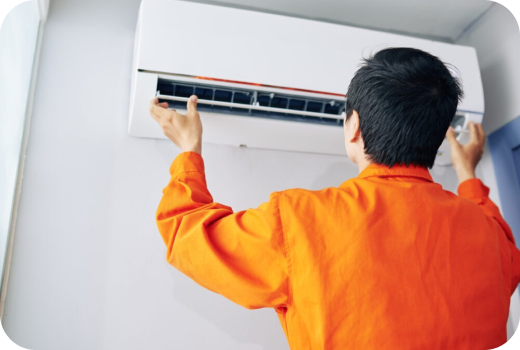 Air conditioning installation